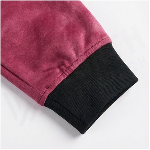 Women's <b>Pink</b> Full Zip Fleece <b>Tracksuit</b> Set With Side Pockets Stand Collar Casual Autumn Wear - Product Image 6