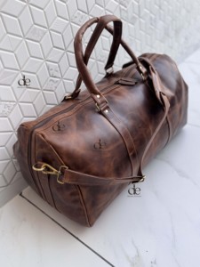 New Arrival Genuine Leather Luggage Bags Multi Uses Handmade Bag Unisex Travel Bag Big Size Multi Uses Hair on Hide <b>Fur</b> Handbag - Product Image 2