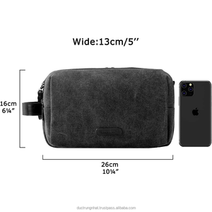 Bolsa de almacenamiento de cosméticos personalizada, neceser de poliéster de viaje, neceser unisex de maquillaje de lujo personalizado - Product Image 2