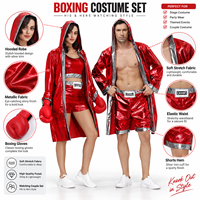 Nouveau Costume de Boxeur Adulte 2026 pour Couples Unisexe – Tenue de Ring de Boxe pour Halloween