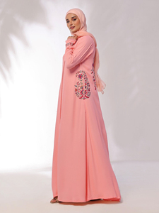 New Designer Made Latest Edition Abaya With Side <b>Pocket</b> Style Traditional Muslim Women Clothing Embroidered Abayas In Low MOQ - Product Image 4