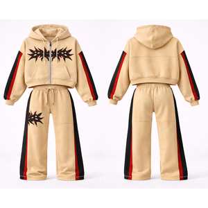 Mens tracksuit wholesale bulk custom design sportswear jogging <b>suit</b> sweat <b>suit</b> factory direct supplier - Product Image 6