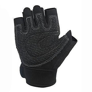 Guantes de Gimnasio de Medio Dedo Unisex, Guantes de Entrenamiento Transpirables de Cuero PU para Levantamiento de Pesas, Soporte para Muñeca, Fitness, Ejercicio - Product Image 5