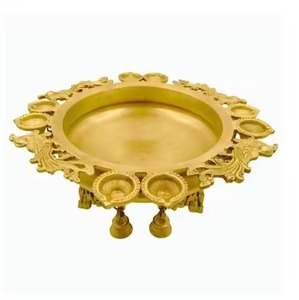 ชามโลหะ urli ของตกแต่งบ้านดีไซน์เนอร์สไตล์วินเทจตกแต่งสไตล์ชาติพันธุ์ - Product Image 2