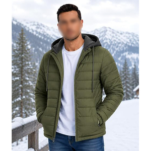 Womens Hooded Puffer Coat With Diamond Quilted Design And Secure Zip Front Closure - Product Image 3