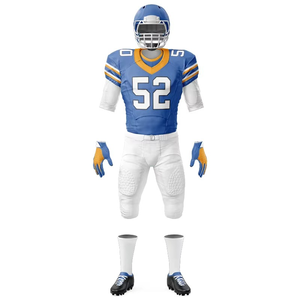 Uniformes de Fútbol Americano para Escuelas Secundarias, Proveedor de Marca Privada al por Mayor, 100% Poliéster Malla, Tallas Grandes, Ropa Deportiva de Fútbol Americano - Product Image 3