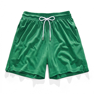 Pantalones Cortos Deportivos de Malla con Diseño Simple, Ajuste Relajado, Secado Rápido, Frescos y Cómodos, para Hombre - Product Image 5