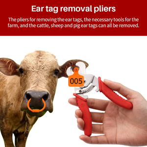 Heavy Duty German Stainless Steel Cattle Ear Tag Plier Livestock Tagging Tool Reusable Large Animal tools Certified Suppliers - Product Image 5