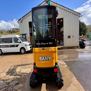 Mini-excavatrice sur chenilles Sany SY18C d'occasion de qualité, pour le déchiquetage forestier, la coupe d'arbres, la démolition, taille compacte, haute performance pour la ferme - Product Image 6