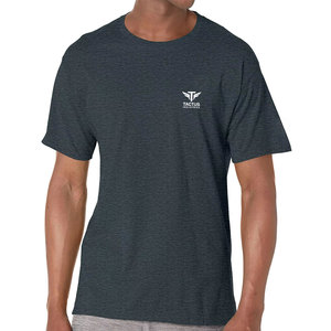 Camiseta de hombre lisa teñida, venta directa de fábrica, 100% algodón, cómoda, de corte holgado, con estampado personalizado, para uso diario. - Product Image 1