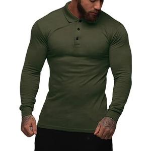 Camisa de Manga Larga con Dobladillo Curvo de Estilo Clásico para Hombre, Antiarrugas, Tejido de Poliéster/Algodón, Diseño con Bolsillo para Golf, Tenis y Más - Product Image 6