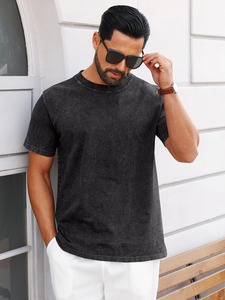 T-shirt de luxe surdimensionné délavé à l'acide avec impression graphique haute densité en coton épais – Fournisseur - Product Image 3