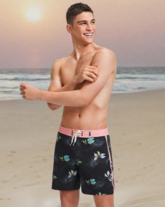 Shorts de bain pour hommes, unisexes, séchage rapide, vêtements de plage, imprimé floral, légers, respirants, résistants à l'eau, style été - Product Image 5