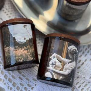 Bougie en verre aromatique de luxe AIKUN, emballage personnalisé avec logo, parfum pamplemousse, pour la décoration de la maison, les hôtels et les fêtes - Product Image 5