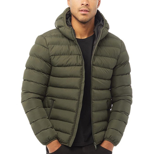 Hot Sale OEM Custom Made Men Puffer Jacket <b>Lightweight</b> Windproof Winter <b>Coat</b> With Zipper Closure Style Puffer Jacket For Men - Product Image 3