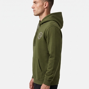 Sudadera con Capucha para Hombre Dumela, Color Verde Oliva, Corte Regular, Forro Polar de Algodón, Diseño con Bolsillos, Ropa Casual de Otoño - Product Image 5