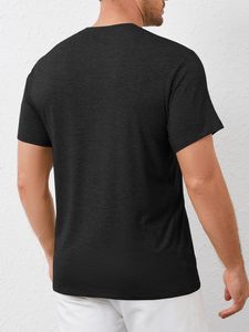 Camiseta Moderna para Hombre, Venta al por Mayor, Algodón Premium, Manga Corta, Cuello Redondo, Corte Holgado, Estilo Urbano, Ropa Casual de Moda - Product Image 3