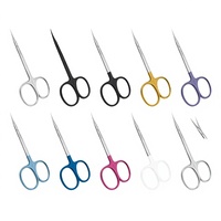 Ciseaux à ongles professionnels pour manucure, lame courbée, acier inoxydable de qualité chirurgicale, coupe-cuticules manuel pour droitiers