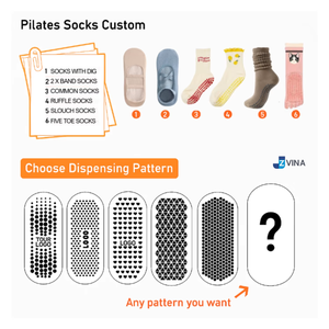 ODM Custom Pilates Grip <b>Socks</b> for Women Anti-Slip Cotton Crew <b>Socks</b> Custom Logo with Letter Text Yoga <b>Socks</b> Vietnam Manufacturer - Product Image 6