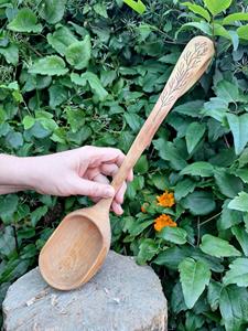 Cuillère à thé en bois écologique, cuillère à café, à thé et à sucre en bois naturel, outil de cuisine réutilisable - Product Image 5