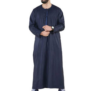 Suministro al por mayor de Jubba Thobe / Thawb para hombre con diseño bordado, manga larga, túnica islámica, túnica musulmana - Product Image 1