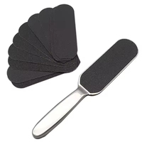 Râpe à pieds en acier inoxydable double face à long manche, avec ponçage pour éliminer les callosités, design innovant, fabrication sur mesure, numérique USB