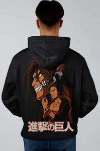 เสื้อฮู้ดอนิเมะลายพิมพ์ 3 มิติเต็มตัวสำหรับผู้ชายไซส์ใหญ่ สไตล์ฮิปฮอป สตรีทแฟชั่น ผลิตจากโพลีเอสเตอร์ 100% - Product Image 4