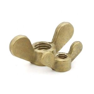 น็อตปีกผีเสื้อทองเหลืองคุณภาพสูง น็อตปีกผีเสื้อแบบขันมือ ตัวยึดแบบขันมือ ทนต่อการกัดกร่อน อุปกรณ์ฮาร์ดแวร์อุตสาหกรรม จำหน่ายจำนวนมาก - Product Image 1