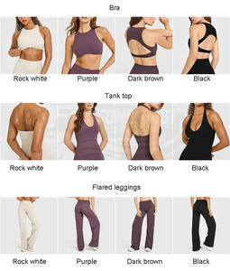 Conjunto Deportivo de 2 Piezas de Alta Calidad para Mujer, Ropa Deportiva sin Costuras, Sujetador Deportivo con Push-Up, Top Deportivo, Ropa de Yoga - Product Image 3