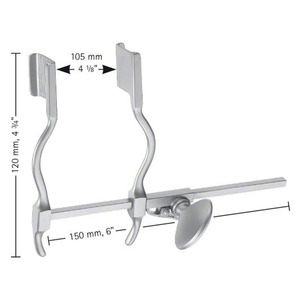 Retractores Abdominales Hertzler con Tres Cuchillas de Acero Inoxidable, Instrumentos Quirúrgicos para Cirugía Abdominal - Product Image 1