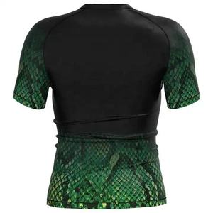 Rashguard de compression pour homme à manches longues en peau de serpent personnalisée, protection UV, pour MMA, BJJ, Jiu Jitsu, surf, natation, gym et fitness - Product Image 4