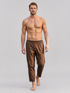 Men's Lightweight Everyday Pants <b>Elastic</b> <b>Waist</b> Relaxed Fit Casual Comfortable <b>Trousers</b> - Product Image 1