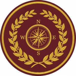 Écusson brodé Maçonnique Oeil de la Prophétie et Étoiles, Insigne de Franc-maçonnerie en fil d'or, Emblème appliqué en sergé bleu marine - Product Image 6