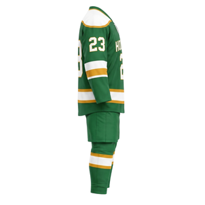 Ensemble de maillots de hockey sur glace personnalisés à marque privée, tissu en maille respirant et anti-humidité, nom et numéro de l'équipe, faible MOQ, Pakistan - Product Image 4