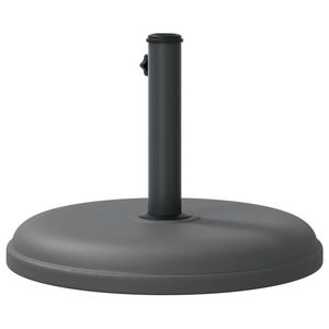 Base de parasol en fer de 33 lb avec support en plastique gris foncé pour parasol en béton - Product Image 6