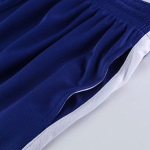 Short de basketball respirant en maille, personnalisé, double couche, sublimation, en toile élastique Spandex/Polyester, taille élastique, style streetwear, entrejambe de 5 pouces - Product Image 3