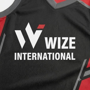 Ensemble de maillots de basket-ball personnalisés WIZE INTERNATIONAL, unisexe, sans manches, col en V, tissu respirant, vêtements de sport - Product Image 5