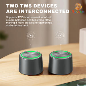 סגסוגת אלומיניום חסון כל-ב-אחד עמיד למים ipx6 סוג-c 5w 600mah rgb טלפון אלחוטי מיני לעמוד tws bt5.4 רמקולים מגנטיים - Product Image 3