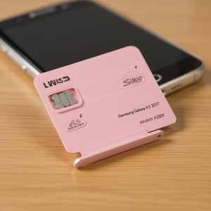 Tiroir pour carte SIM Lwis pour Samsung Galaxy A3 2017 A320F rose - Product Image 3