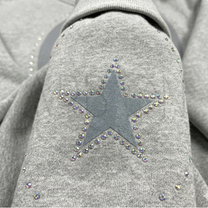 Sweat-shirt réfléchissant en molleton épais pour homme, tendance, personnalisé, vente en gros 2026 - Product Image 5