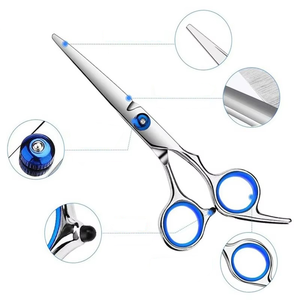 Ciseaux de coiffure de qualité supérieure, style japonais, ciseaux de barbier professionnels, ciseaux de coupe de cheveux, accents bleus, vente chaude - Product Image 3