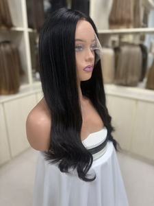 Perruques Lace Front en Cheveux Humains Vierges Chinois en Gros, Dentelle Suisse HD, Bonnet Transparent Respirant, Petites/Grandes Tailles, Aspect Naturel - Product Image 2