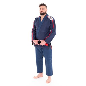 Kimono BJJ Azul para Hombre, Logos y Etiquetas Personalizadas, Material de Alta Calidad, Corte Regular, 100% Algodón, Ropa de Artes Marciales para Adultos - Product Image 3