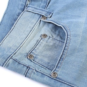 Pantalones de Hombre de Cintura Alta, Estilo Urbano, Ajustados, a Bajo Precio, Vaqueros Rotos Apilados de Moda, Diseño Personalizado, Pantalones Holgados Rotos - Product Image 5
