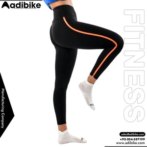 Mesh Panel High Waisted Solid Workout Leggings with <b>Tummy</b> Control Quick Dry & Breathable Spandex/Polyester for Women - Product Image 5