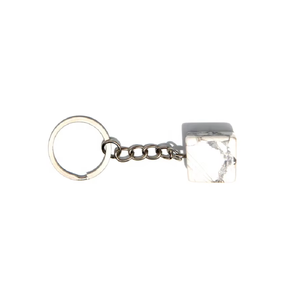 Porte-clés en cristal de haute qualité, cube d'howlite, porte-clés en pierre naturelle, cadeaux pour femmes, grossiste en porte-clés - Product Image 5