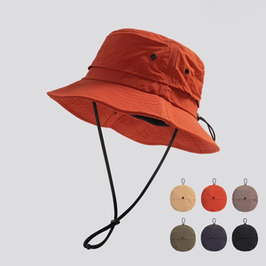 Wholesale <b>Mens</b> Custom Wide Brim Bucket <b>Hat</b> Waterproof <b>Sun</b> Protection High Quality Cap Outdoor Surfing Fishing Travel <b>Hat</b> - Product Image 1