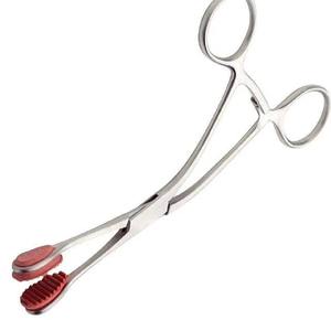 Pinzas de Sujeción de Lengua de la Mejor Calidad, Instrumentos Dentales Manuales para Cirugía Ósea con Mordazas de Goma de Acero Inoxidable - Product Image 3