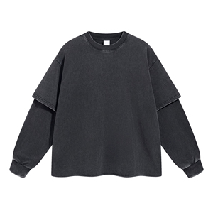 T-shirt à manches longues pour homme, couleur marron, coupe ample, imprimé léopard, style formel |   Tissu 100% coton lourd |   Séchage rapide, écologique - Product Image 4
