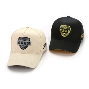 Casquettes de baseball unisexe personnalisées noires à 5 panneaux, bord incurvé de luxe, broderie 3D, sportives, 100 % coton, logo personnalisé – Nouveauté 2026, Vente Flash - Product Image 5